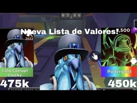 lista de valores stk.